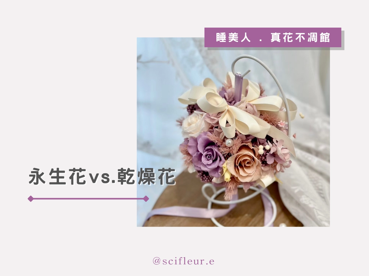 永生花和乾燥花差在哪裡?